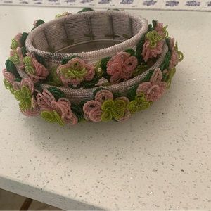 Vintage handmade beaded candle stands perfect 4 tea/wedding/baby shower parties